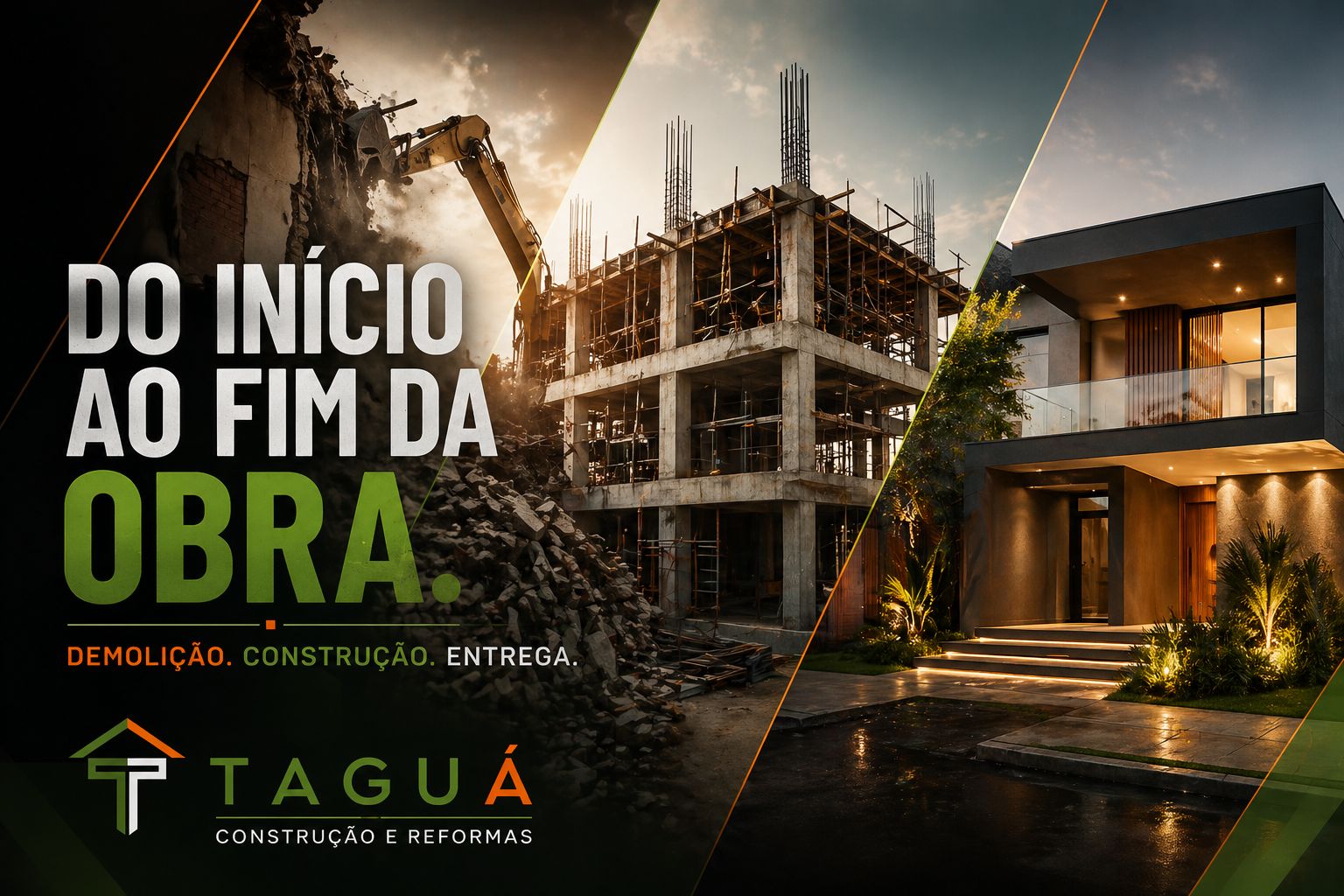 Do início ao fim da obra